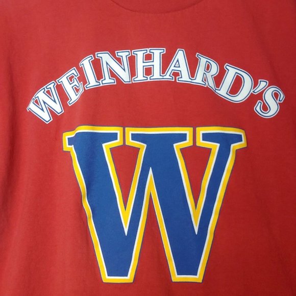 Vintage Weinhards Brewery Portland Oregon XL Single Stitch T Shirt Red Beer - Picture 2 of 8